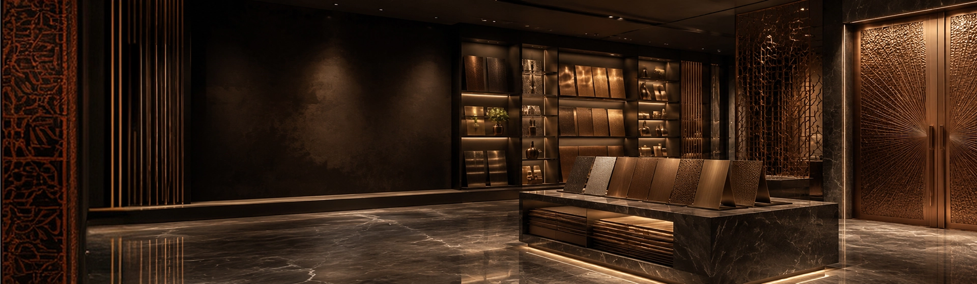Quandouhong metal surface treatment showroom