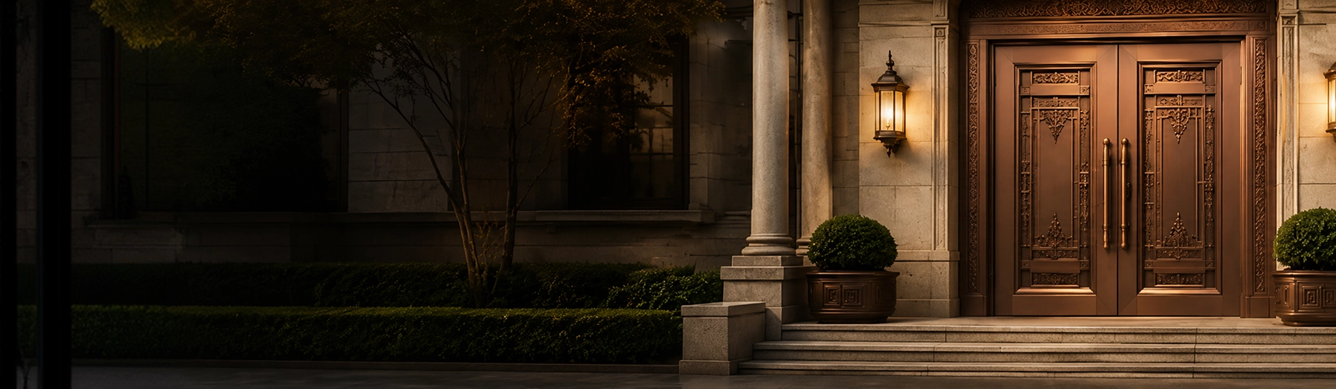 Premium metal entrance system
